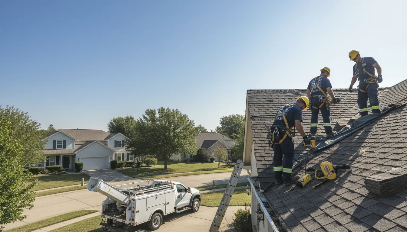 Storm Damage Roof Repair in West Simsbury, CT